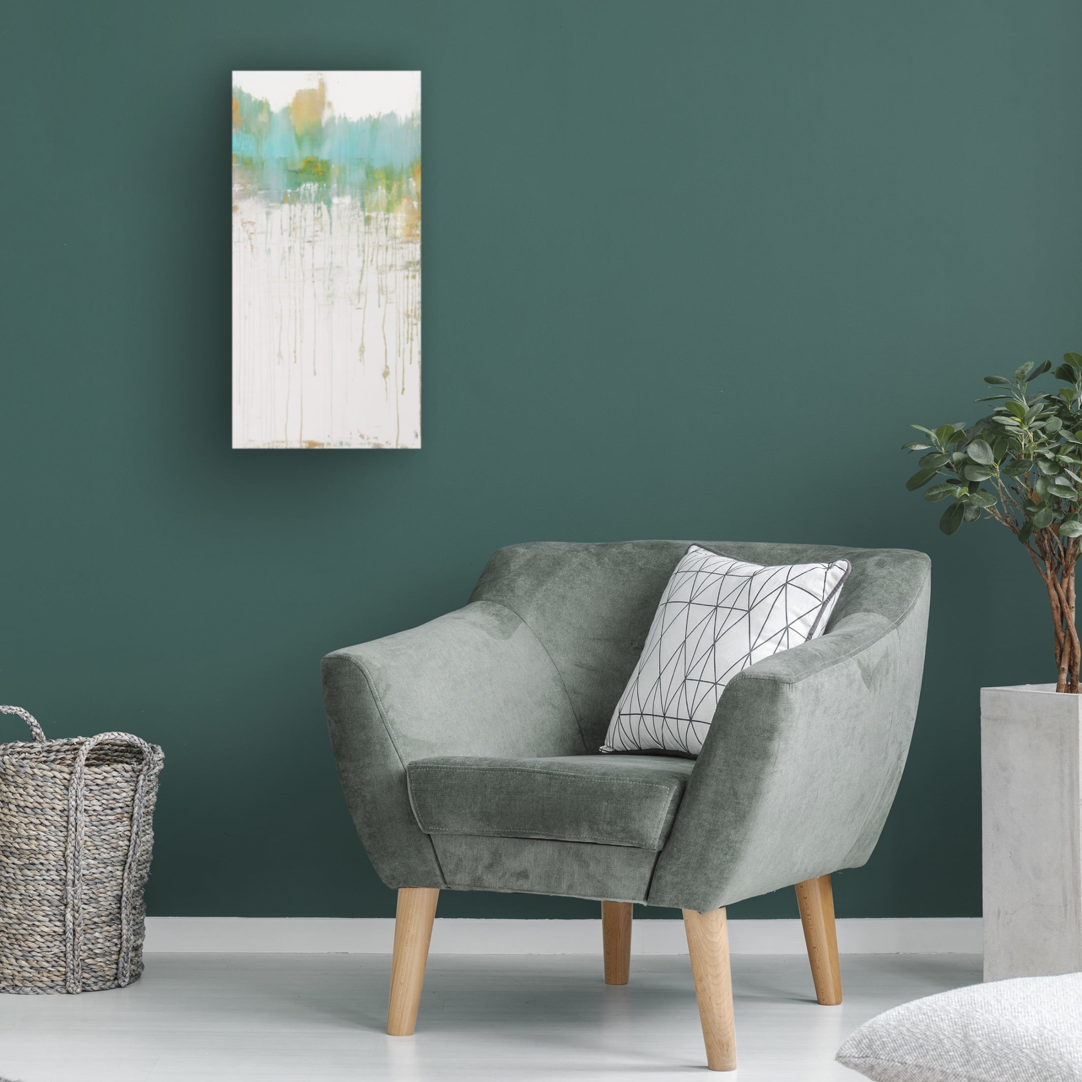 Canvas Wall Art - Hilary Winfield 'Asthenosphere 2 Canvas 3' Wall Art for Living Room, Bedroom, or Office Décor by Trademark Fine Art - 24 x 47 Inches