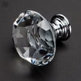 thumbnail image 5 of Luxtrada 10Pcs Round Crystal Glass Door Knobs Cabinet Drawer Pull Handle with Screws, 5 of 8