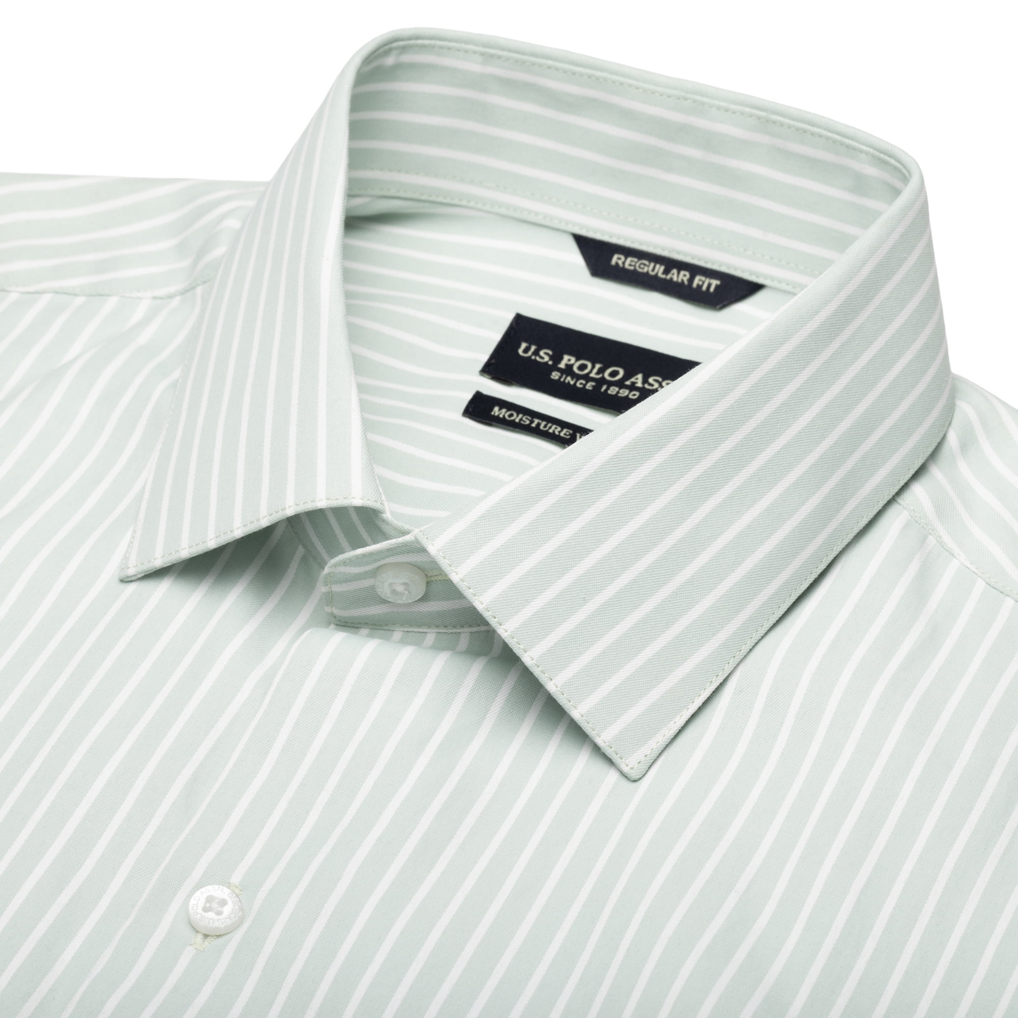 U.S. Polo Assn. Mens Dress Shirt Regular Fit Long Sleeve