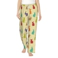thumbnail image 2 of Goofa Colorful Rabbit Printed Soft Pajama Pants for Women, Wide Leg Comfy Casual Lounge Yoga Pants-Large, 2 of 9