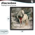 thumbnail image 4 of Stupell Industries Farmhouse Pretty Christmas Mare Black Floating Frame Canvas Art, 18 x 18, by Tina LeCour, 4 of 8