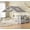 White, variant on Toogaho Twin Size Floor Bed Frame,Metal Montessori Bed with Reading Seat & Guardrails & Bookshelves & Drawers,House-Shape Design, No Box Spring Needed,Pink
