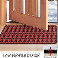 thumbnail image 3 of Red Black Checkerboard Checkered Pattern Door Rugs,Washable Non Slip Door Mats Indoor,Decorative Door Mats,Entry Mat Indoor for Entrance,Bedroom,Kitchen,Bathroom,30"x17", 3 of 6