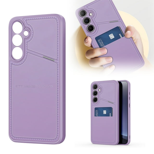 Functional Phone Case, With Card Holder & Kickstand, Slim Fit, Durable Drop/Scratch Protection, Universal Compatibility