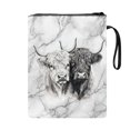 thumbnail image 2 of HELLHERO Cow Marble Gift Book Cover Sleeve with Handle Waterproof Polyester for Readers Office Protector Wrap Bag Pocket 11.4 Inch X 8.66 Inch, 2 of 8