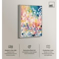 thumbnail image 2 of Joyful Rainfall II Canvas Modern Color Abstract by Art Remedy, Silver Frame, 30" x 45", 2 of 7
