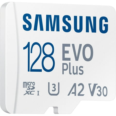 Samsung - EVO Plus 128GB microSDXC UHS-I Memory Card with Adapter