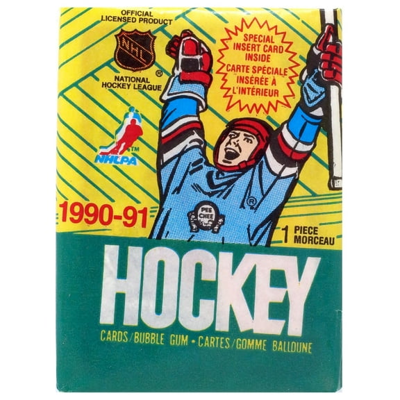 NHL O-Pee-Chee 1990-91 Hockey Trading Card WAX Pack (9 Cards)