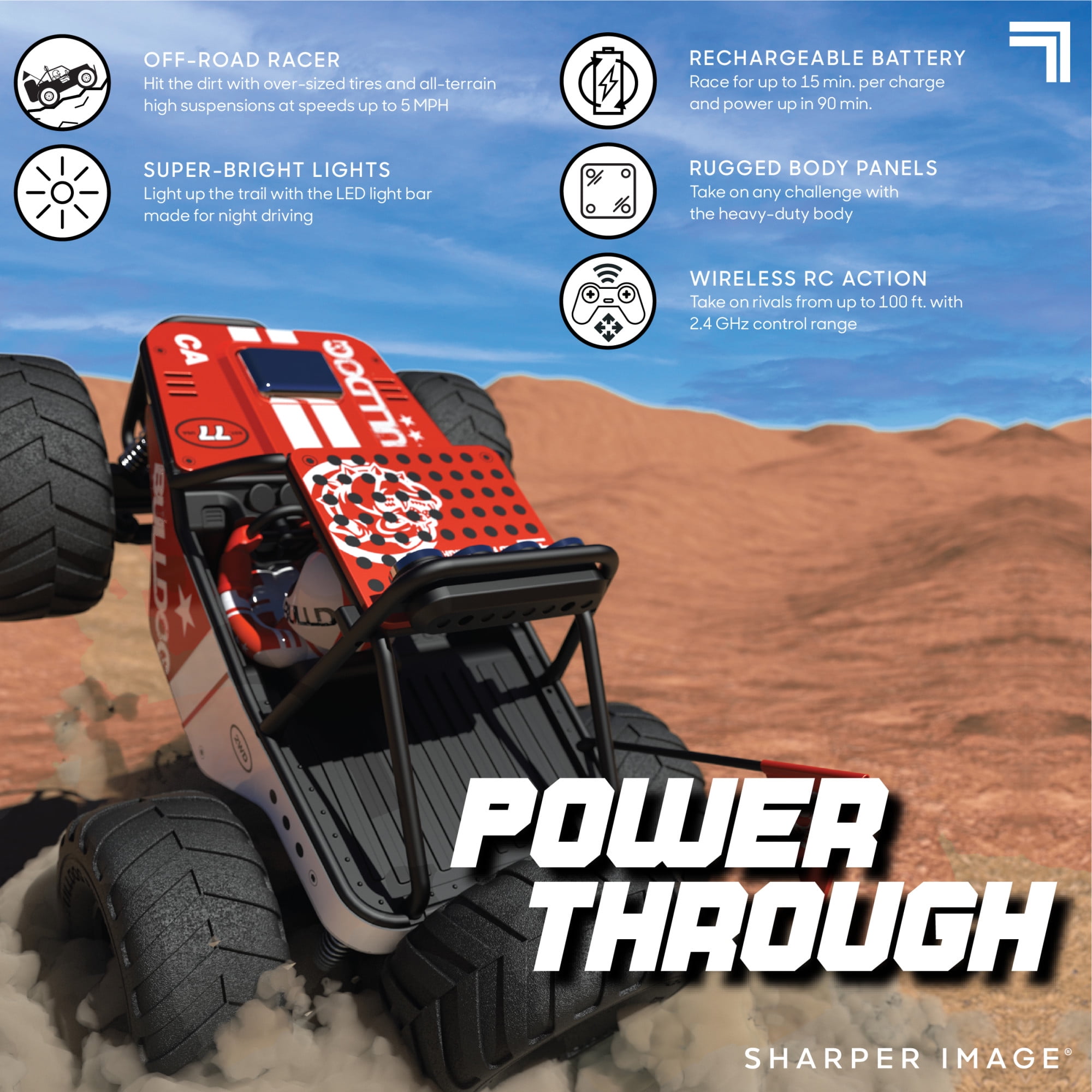 Buy Sharper Image Toy RC Bulldog Buggy Remote Control OffRoader