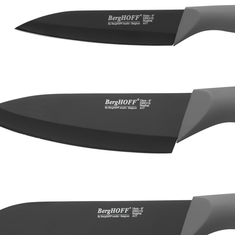 BergHOFF Essentials Ergo 3-Piece Knife Set withSleeves 