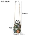 thumbnail image 2 of FORMRS Crossbody Bag for Women Quilted Travel Shoulder Cell Phone Purse with Chain Strap Handbag, Blue Geometric Flowers, 2 of 7