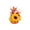 A, variant on Racsoh Mini Artificial Pumpkin Tabletop Ornament, Faux Fall Floral Arrangement with Sunflower and Berry, for Thanksgiving Halloween Mantel Decor (A)