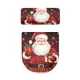 thumbnail image 2 of HELLHERO Santa Claus Toilet Seat Cover & Elastic Bottom Toilet Seat Cover Set for Household, Polyester, Easy Care, 2 of 8