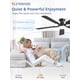 thumbnail image 5 of Ventilador de Techo ZMISHIBO 52" Luz RGB Regulable 20W Control por App, 5 of 9