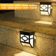thumbnail image 5 of Lámpara de pared decorativa antigua solar 4PCS-2LED Warm + Color MFZFUKR CPB-US-DYP642-2, 5 of 5