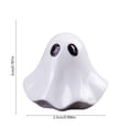 thumbnail image 3 of Halloween Decorations, Mini Resin Figures, White Ceramic Floating Ghost with Solid Color for Desktop Mini Garden Or Terrarium, Moe Grain Ornament, 3 of 6