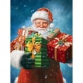 thumbnail image 3 of Missman, Mark 12x14 Black Modern Framed Museum Art Print Titled - Santas Visit, 3 of 5