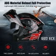 thumbnail image 4 of Bluetooth Modular Motorcycle Helmet for Adults DOT Full Face Motorcycle Helmets, Dual Visor Ventilation System, Anti-Fog Anti-Scratch Coating, High-Definition Lens, 4 of 7