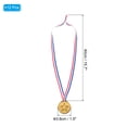 thumbnail image 2 of Unique Bargains 1.5' Mini Plastic Bronze Award Medals 3rd Place Prizes with Ribbon for Games Sports 12 Pack, 2 of 7