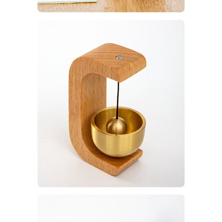 Shopkeepers Bell for Door Opening, Magnetic Attached Wood Doorbell ...