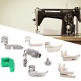 thumbnail image 3 of Ccdes 9Pcs/Set Household Presser Foot Kit Rolled Hem Compensating Feet Set Accessories for Old Pedal Sewing Machine with Screw,Rolled Presser Foot,Sewing Machine Presser Foot, 3 of 8