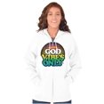 thumbnail image 4 of God Vibes Only Good Feels Religion Zip Up Hoodie Men's Women's Brisco Brands S, 4 of 6