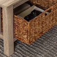 thumbnail image 2 of Manor Park Rustic Wood Coffee Table with Storage Baskets - Multiple Finishes, 2 of 8