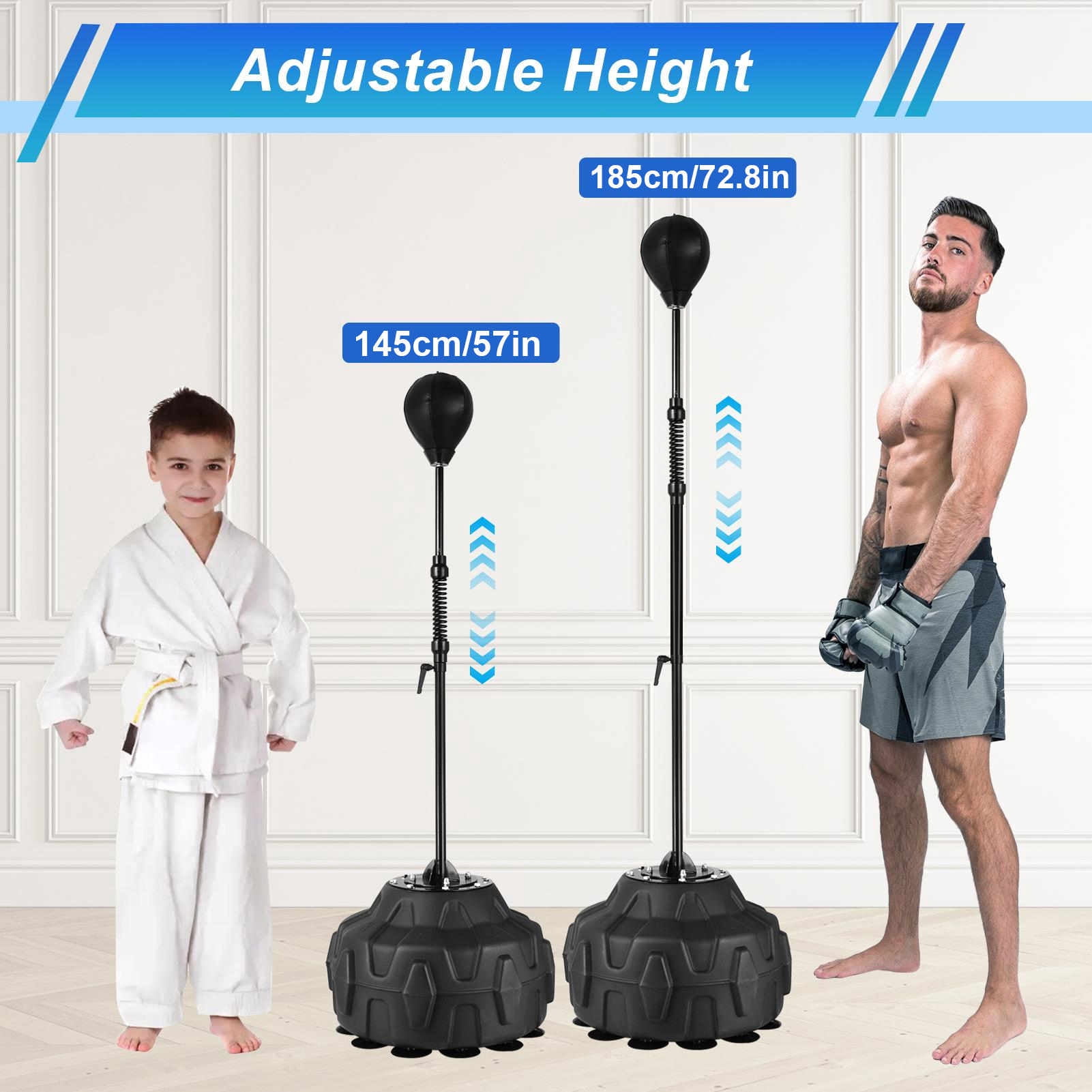 ZHAO Punching Bag for Adults Height Adjustable Kickboxing Bags Speed Ball Speed Bag Boxing Equipment Floor Punching Bag for Fitness Training welcoming