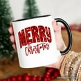 thumbnail image 3 of Merry Christmas Sequin Personalized Mug, Bold Red Glitter Custom Gift for Festive Holiday Season, 3 of 5