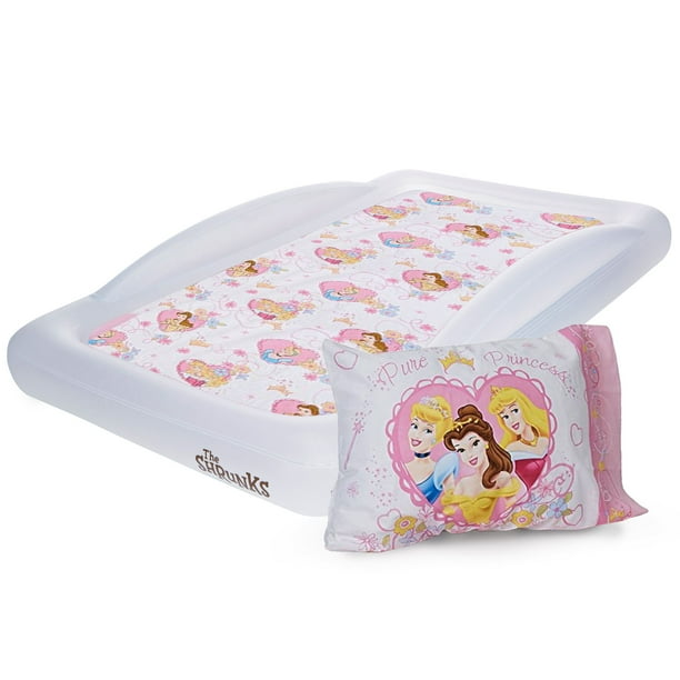The Shrunks Portable Toddler Travel Bed Princess Kids Air Mattress