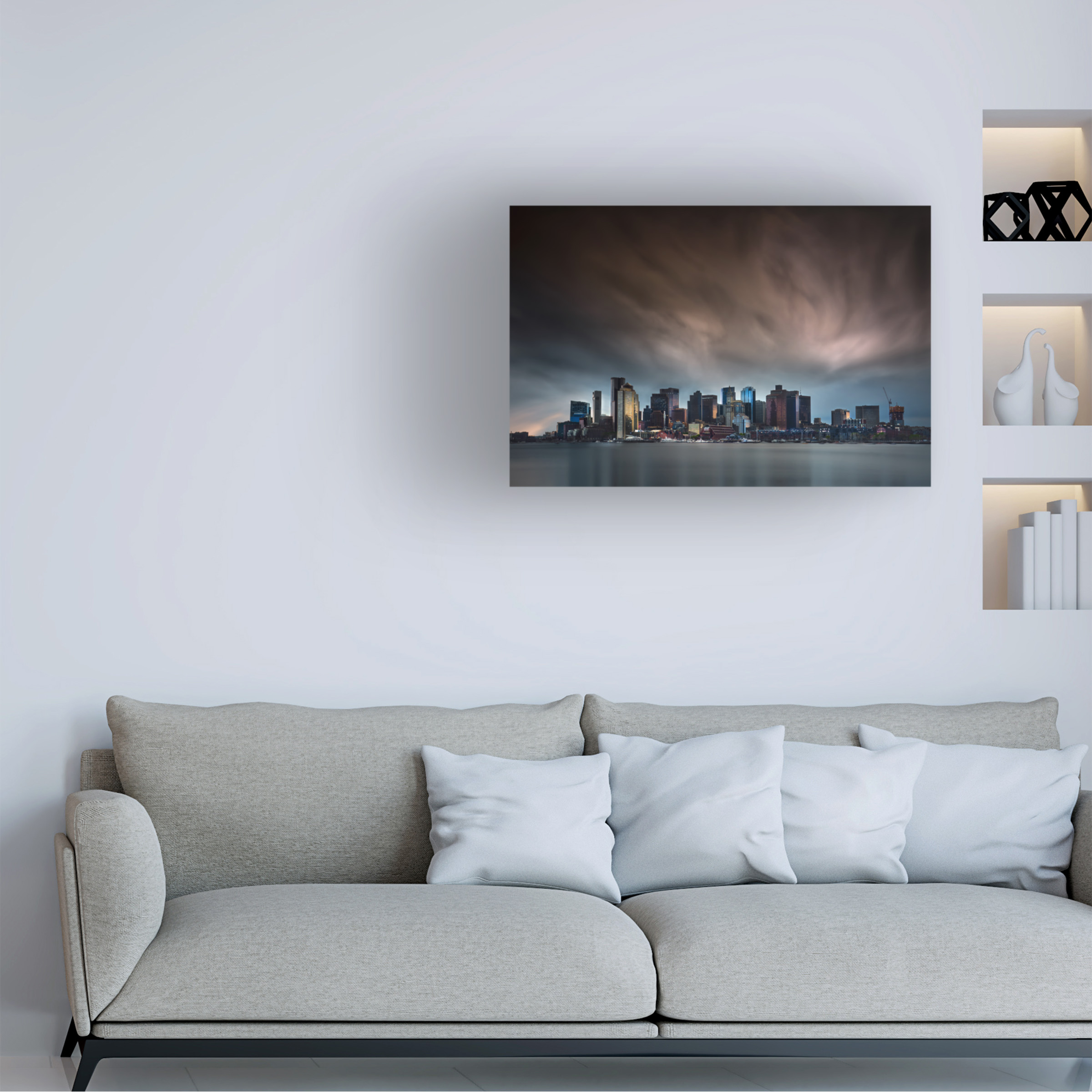 Miki Joven 'Boston Skyline' Canvas Art