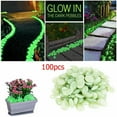 thumbnail image 3 of Guijarros De Jardín Oscuros Que Brillan, Piedras Que Brillan, Rocas, Pasarelas, Camino De Jardín, Patio, Césped, Jardín, Decoración De Patio, Piedras Luminosas, Decoraciones Para Peceras 100 Uds. Scienceny HA024521-04, 3 of 5