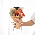thumbnail image 2 of Ouuluon Flower Bouquet Artificial Silk Flower Bouquet with Tote Bag, Graduation Season Keepsake Gift for Classmates Friends Family, 2 of 6