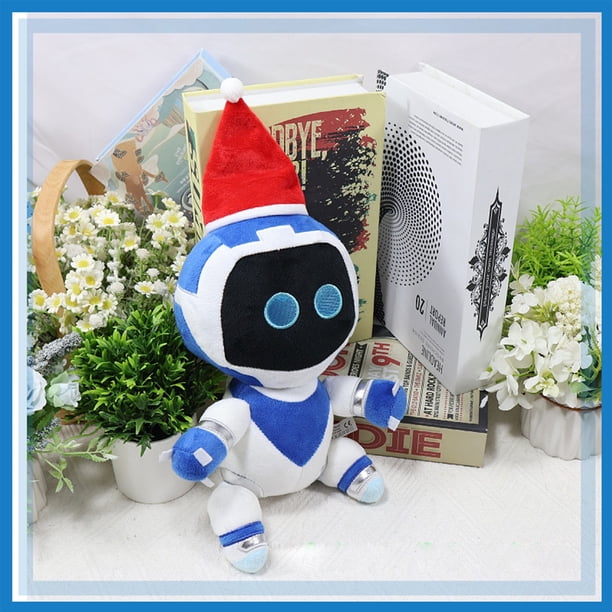 2025 New Astro Bot Plush, 10" Astro Bot with Santa Hat Plushies Toy for Game Fans Gift, Soft Stuffed Figure Doll for Kids and Adults, Birthday Christmas Stuffers Choice for Boys Girls