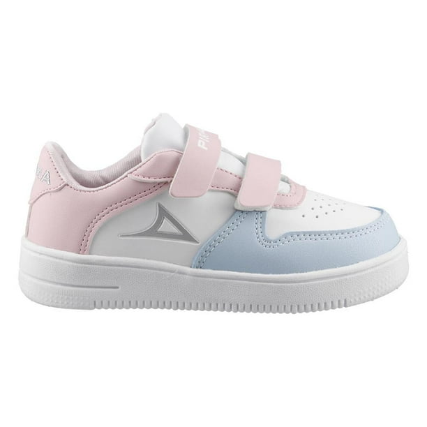 Tenis Niña Pirma Ajustable Escolar Basico Multic blanco 20