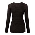 thumbnail image 2 of FashionOutfit Women's Marled Loose Knit Sweater with Adorable colors, 2 of 3