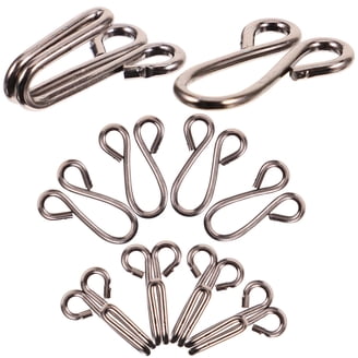 20 Sets Brass Gold Trousers Skirts Bars Fasteners Hook Eye Clasps
