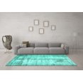 thumbnail image 3 of Ahgly Company Indoor Rectangle Persian Turquoise Blue Traditional Area Rugs, 4' x 6', 3 of 4