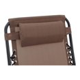 thumbnail image 3 of Sunjoy Chaise Longue Pliante Moderne à Gravité Zéro pour Extérieur, Marron, 3 of 9