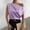 Purple tops 2024 summer, variant on Wycnly Summer Tops for Women Summer Tops One Shoulder Lightweight Silky Satin Ruched Tops 2024 Fashion Solid T-shirt Girls Slash Neck Short Sleeve Shirts