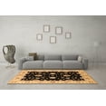 thumbnail image 3 of Ahgly Company Indoor Square Oriental Brown Industrial Area Rugs, 4' Square, 3 of 4