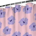thumbnail image 4 of Floral Garden Tropical Leaves and Rose Shower Curtain 36x72, Quick-Dry Fabric, Hooks Included, 4 of 5