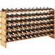 thumbnail image 1 of Estantes Modulares Apilables para 72 Botellas, 6 Niveles, Estantes de Bambú para Vino y Licor, Mueblería para Barra y Gabinete, 1 of 6