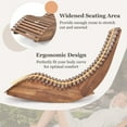 thumbnail image 5 of Costway 1 PCS Outdoor Acacia Wood Rocking Chair with Widened Slatted Seat and High Back Patio, 5 of 10
