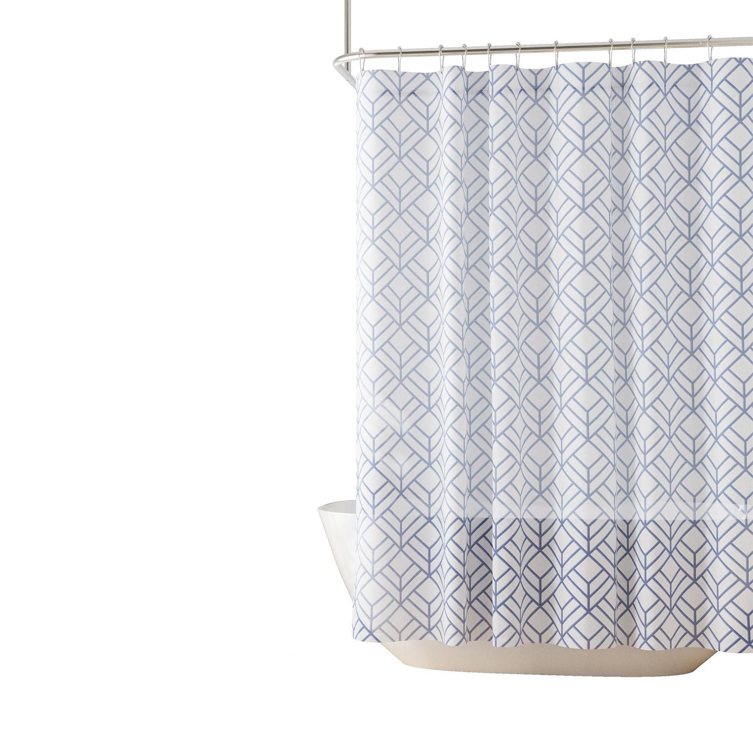 Rideau de douche décoratif en tissu à motifs géométriques Hometrends
