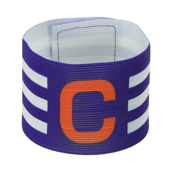 Uxcell 12.2x2.5" Soccer Captain C Armband, Nylon Unisex Elastic Arm Badge Adjustable for Youth Team Training, Blue