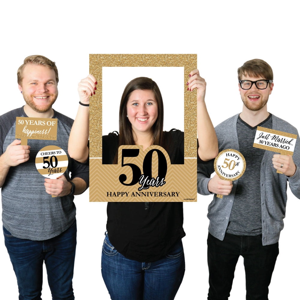 We Still Do 50th Wedding Anniversary Selfie Photo Booth Picture Frame