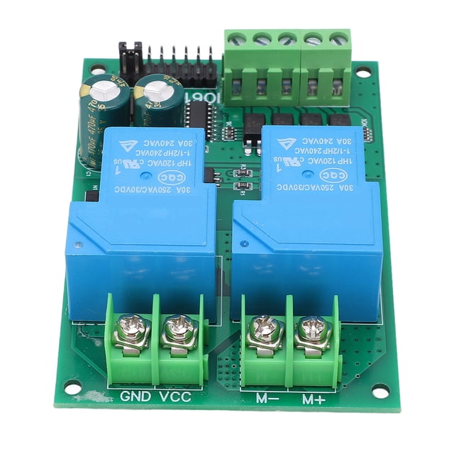 DC Motor Control Board, 30A Motor Controller Switch Module Self Locking 9 Modes For Rolling Gate 12V