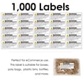 thumbnail image 3 of Innovative Haus 20 labels x 50 Sheets (1,000 Total) Risk of Suffocation Warning Label Keep Away from Children 2.4" x 1" Stickers, Self Adhesive Sticker Reduce Hazard., 3 of 11