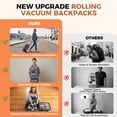 thumbnail image 3 of Fegat Rolling Vacuum Backpack Travel,New Upgrade 70L Carry-On Backpack with Wheels,One-Button Vacuum Compression System, Built-In Electric Pump, TSA Lock, Expandable for Travel Business, 3 of 10